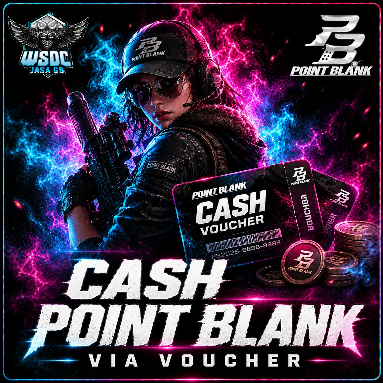 CASH PB VIA VOUCHER