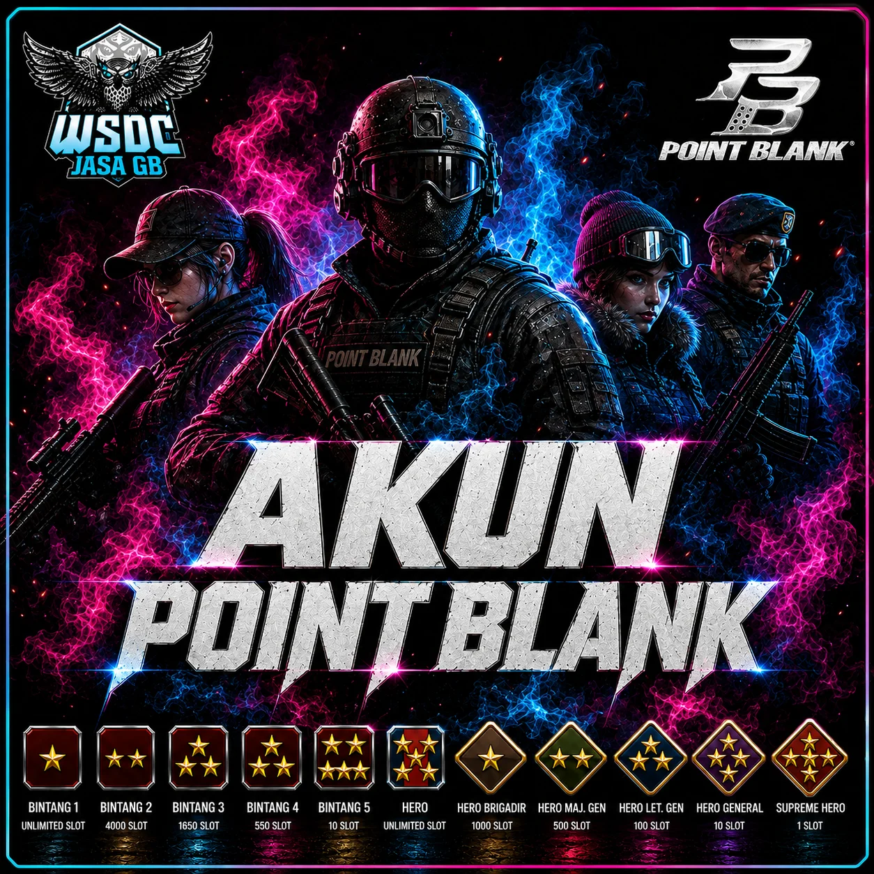 AKUN POINT BLANK